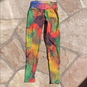 Donajo vibrant multi-color running/yoga pants